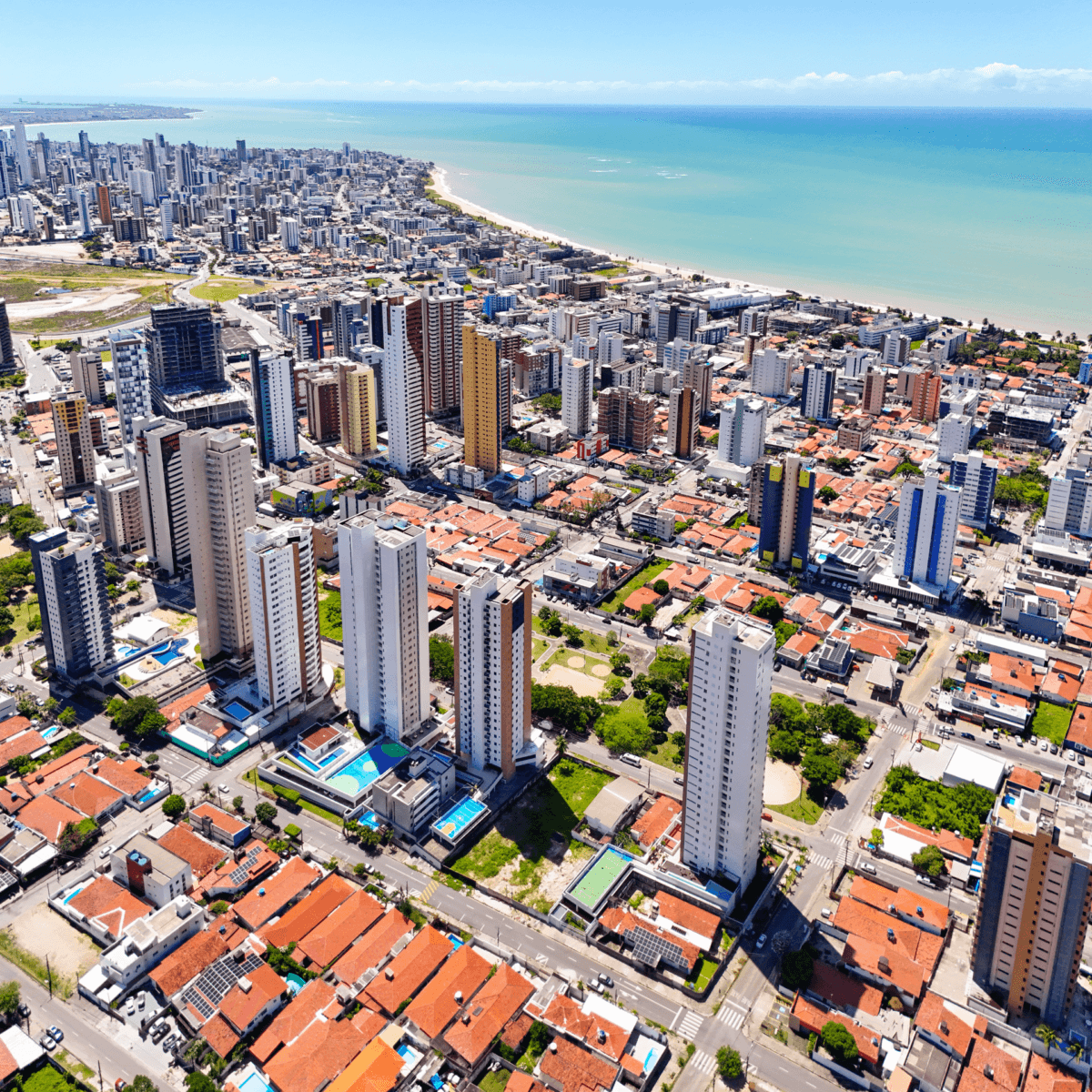 Vista aérea do bairro Manaíra, em João Pessoa Paraíba